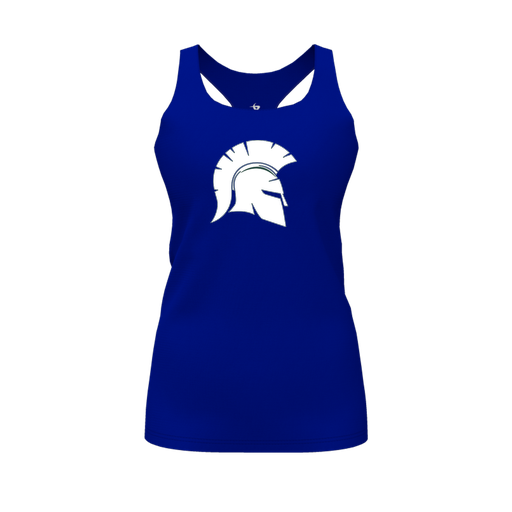 [FT0TRBRY-FYS-LOGO1] Decker Racerback Tank Top (Female Youth S, Royal, Logo 1)