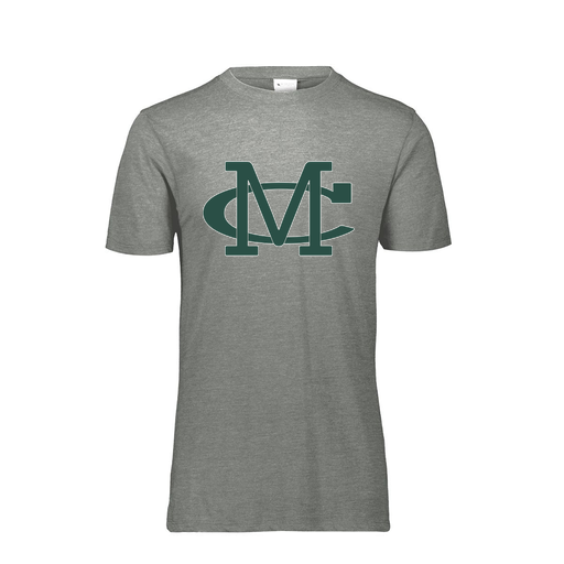 [FTSCUBGY-AS-LOGO2] Decker Men's Tri-Blend T-Shirt - Short Sleeve (Adult S, Gray, Logo 2)