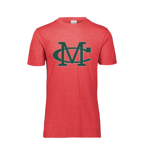 [FTSCUBRD-AS-LOGO2] Decker Men's Tri-Blend T-Shirt - Short Sleeve (Adult S, Red, Logo 2)