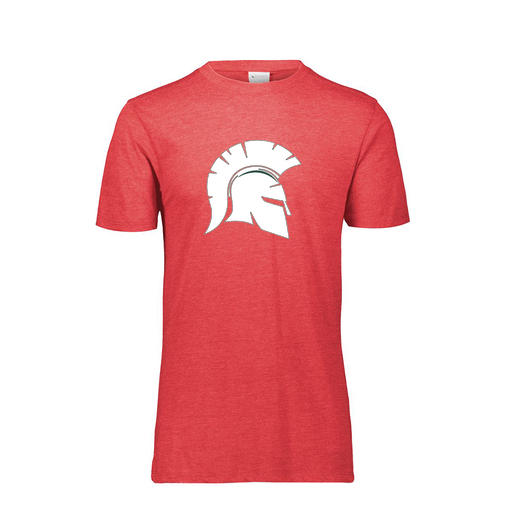 [FTSCUBRD-YS-LOGO1] Decker Youth Tri-Blend T-Shirt - Short Sleeve (Youth S, Red, Logo 1)