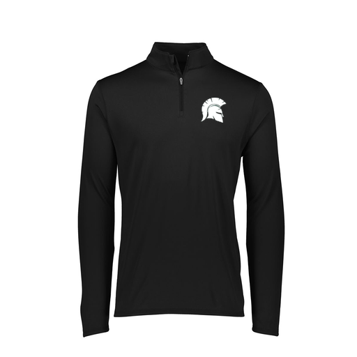 [FTLQFLBK-FAXS-LOGO1] Decker Women's Flex-Lite 1/4 Zip Shirt (Female Adult XS, Black, Logo 1)