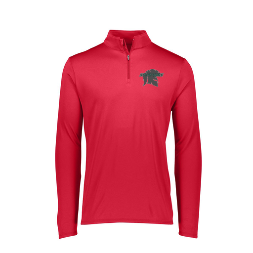 [FTLQFLRD-FAXS-LOGO3] Decker Women's Flex-Lite 1/4 Zip Shirt (Female Adult XS, Red, Logo 3)