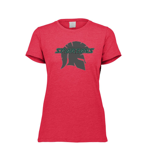 [FTSCUBRD-FAXS-LOGO3] Decker Women's Tri-Blend T-Shirt - Short Sleeve (Female Adult XS, Red, Logo 3)