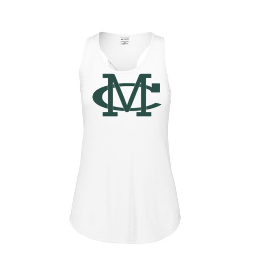 [3078.005.S-LOGO2] Ladies Tri Blend Tank Top (Female Adult S, White, Logo 2)