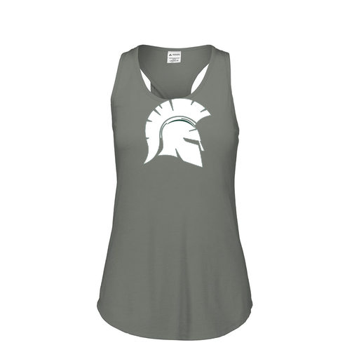 [3078.013.S-LOGO1] Ladies Tri Blend Tank Top (Female Adult S, Gray, Logo 1)