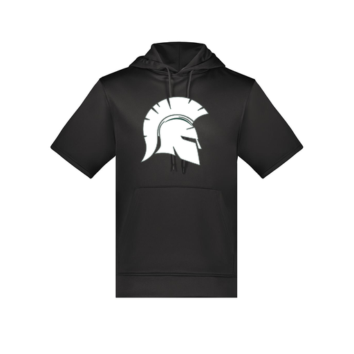 [6871.080.S-LOGO1] Men's Dri Fit Short Sleeve Hoodie (Adult S, Black, Logo 1)