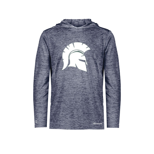 [FOLHCGNV-AS-LOGO1] Decker Men's Charge Hoodie (Adult S, Navy, Logo 1)