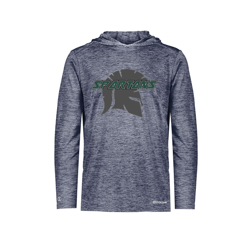 [FOLHCGNV-AS-LOGO3] Decker Men's Charge Hoodie (Adult S, Navy, Logo 3)