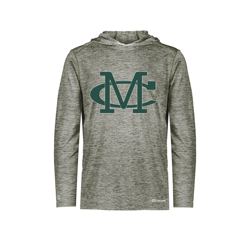 [FOLHCGGY-AS-LOGO2] Decker Men's Charge Hoodie (Adult S, Gray, Logo 2)