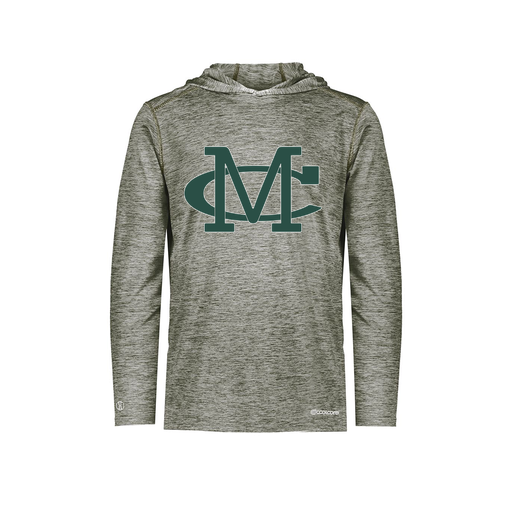 [CUS-DFW-CHGHOOD-PER-LSL-GRY-YS-LOGO2] Youth Charge Hoodie (Youth S, Gray, Logo 2)
