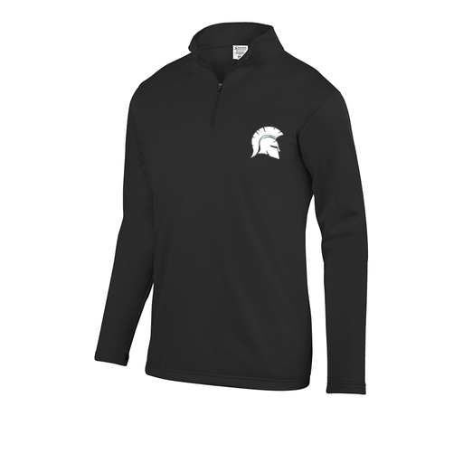 [FOLQFFBK-AS-LOGO1] Decker Men's FlexFleece 1/4 Zip (Adult S, Black, Logo 1)