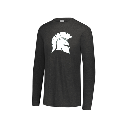 [FTLCUBBK-YS-LOGO1] Decker Youth Tri-Blend T-Shirt - Long Sleeve (Youth S, Black, Logo 1)