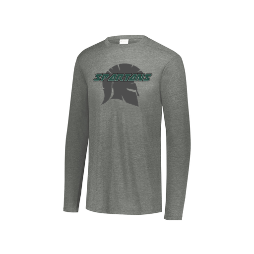 [3076.013.S-LOGO3] Youth LS Ultra-blend T-Shirt (Youth S, Gray, Logo 3)