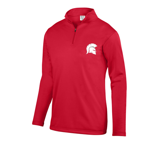 [5508.040.S-LOGO1] Youth FlexFleece 1/4 Zip (Youth S, Red, Logo 1)