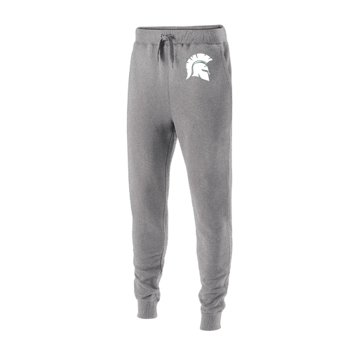 [229648.017.S-LOGO1] Youth 60/40 Fleece Jogger (Youth S, Silver, Logo 1)