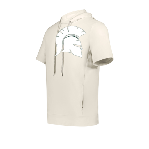 [222605-WHT-YS-LOGO1] YOUTH VENTURA SOFT KNIT SHORT SLEEVE HOODIE (Youth S, White, Logo 1)