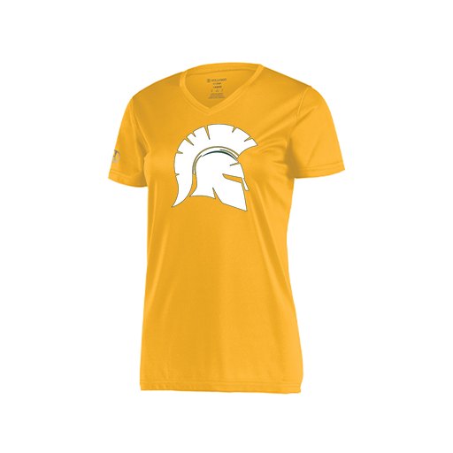 [222820.023.S-LOGO1] Ladies Movement Dri Fit Shirt (Female Adult S, Athletic Gold, Logo 1)