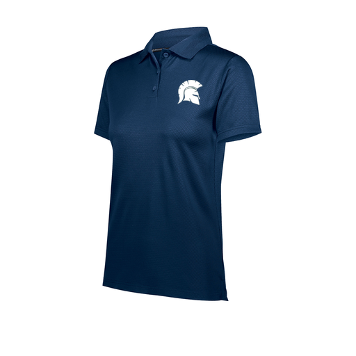 [222768.065.XS-LOGO1] Ladies Prism Polo (Female Adult XS, Navy, Logo 1)