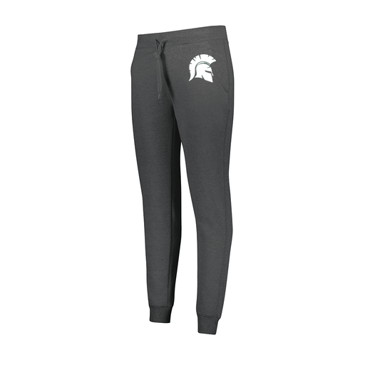 [229748.E83.XS-LOGO1] Ladies 60/40 Fleece Jogger (Female Adult XS, Gray, Logo 1)