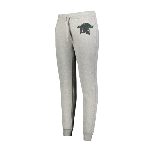 [229748.017.XS-LOGO3] Ladies 60/40 Fleece Jogger (Female Adult XS, Silver, Logo 3)