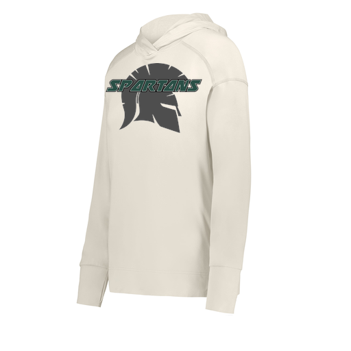 [222798-WHT-FAXS-LOGO3] Ladies Ventura Thin Knit Hoodie (Female Adult XS, White, Logo 3)