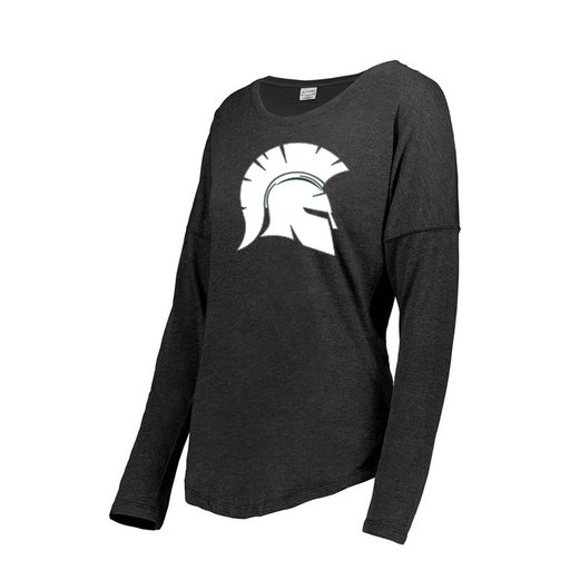 [3077.K94.XS-LOGO1] Ladies LS Ultra-blend T-Shirt (Female Adult XS, Black, Logo 1)